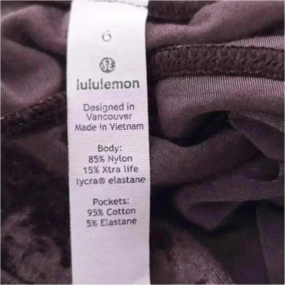 Lululemon Ready To Crush Velvet Jogger Pant Brown 6 Pull On Drawstring Mid Rise - Picture 3 of 3
